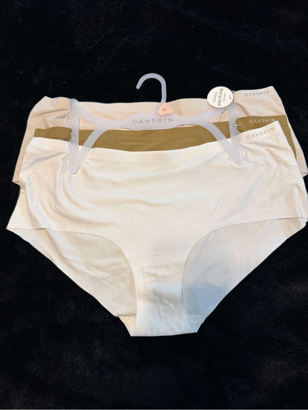 Danskin Seamless Briefs Trio in Ivory and Khaki